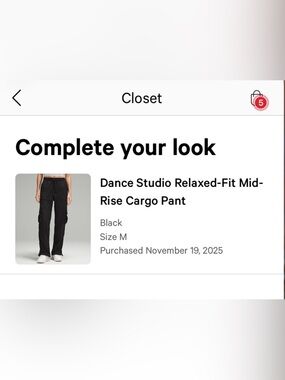 lululemon athletica Dance Studio Relaxed‑Fit Mid‑Rise Cargo Pant - Black
